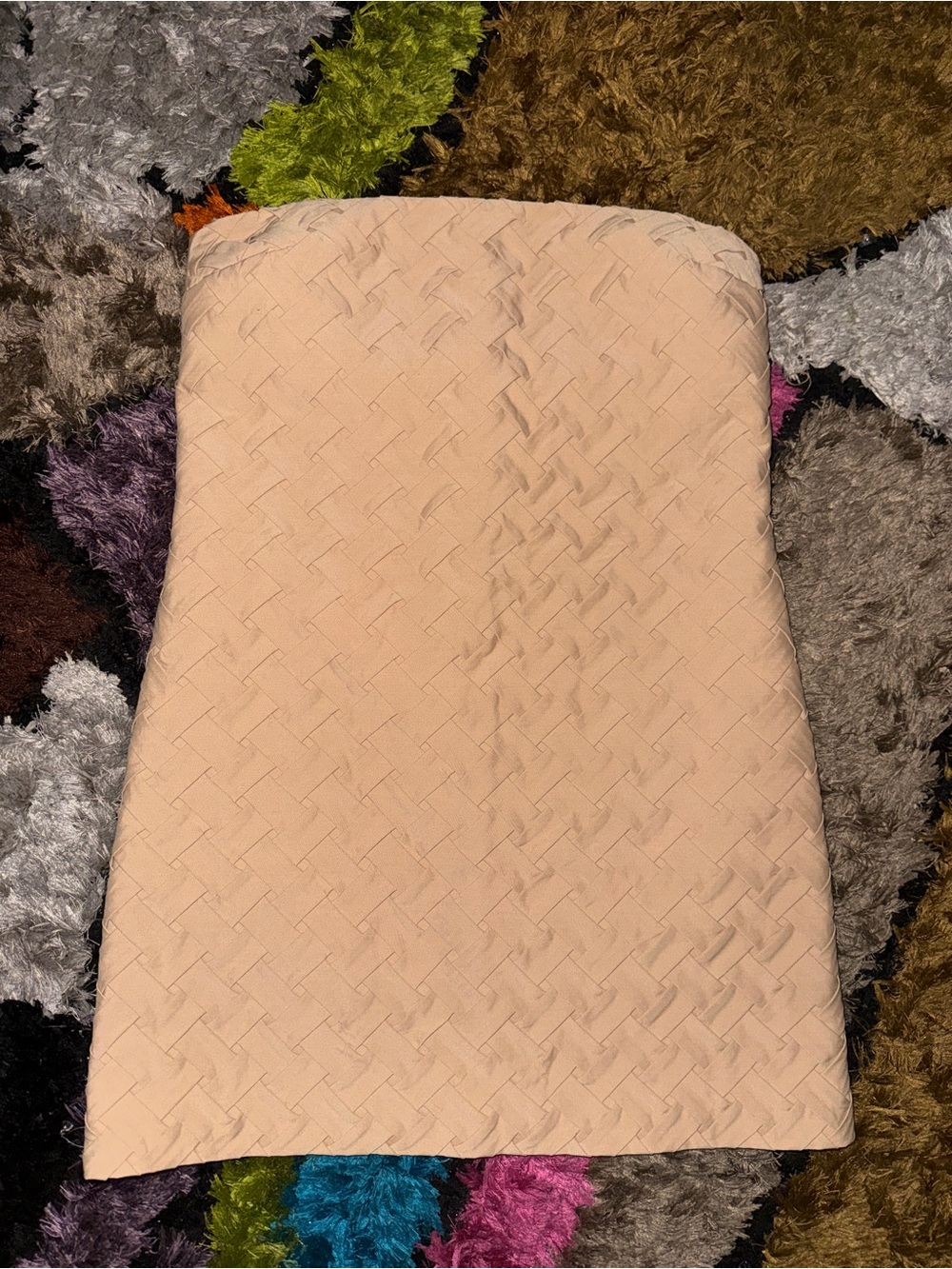ALEXIS tan Textured Beige Woven strapless dress